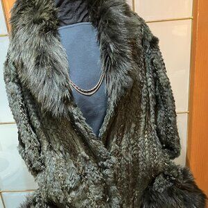 Veste Courte  - Tricot de Lapin & Renard - Vert Bouteille - Artisanat Rue Mayor